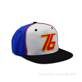 3D rubberen patch -logo platte rand snapback cap
